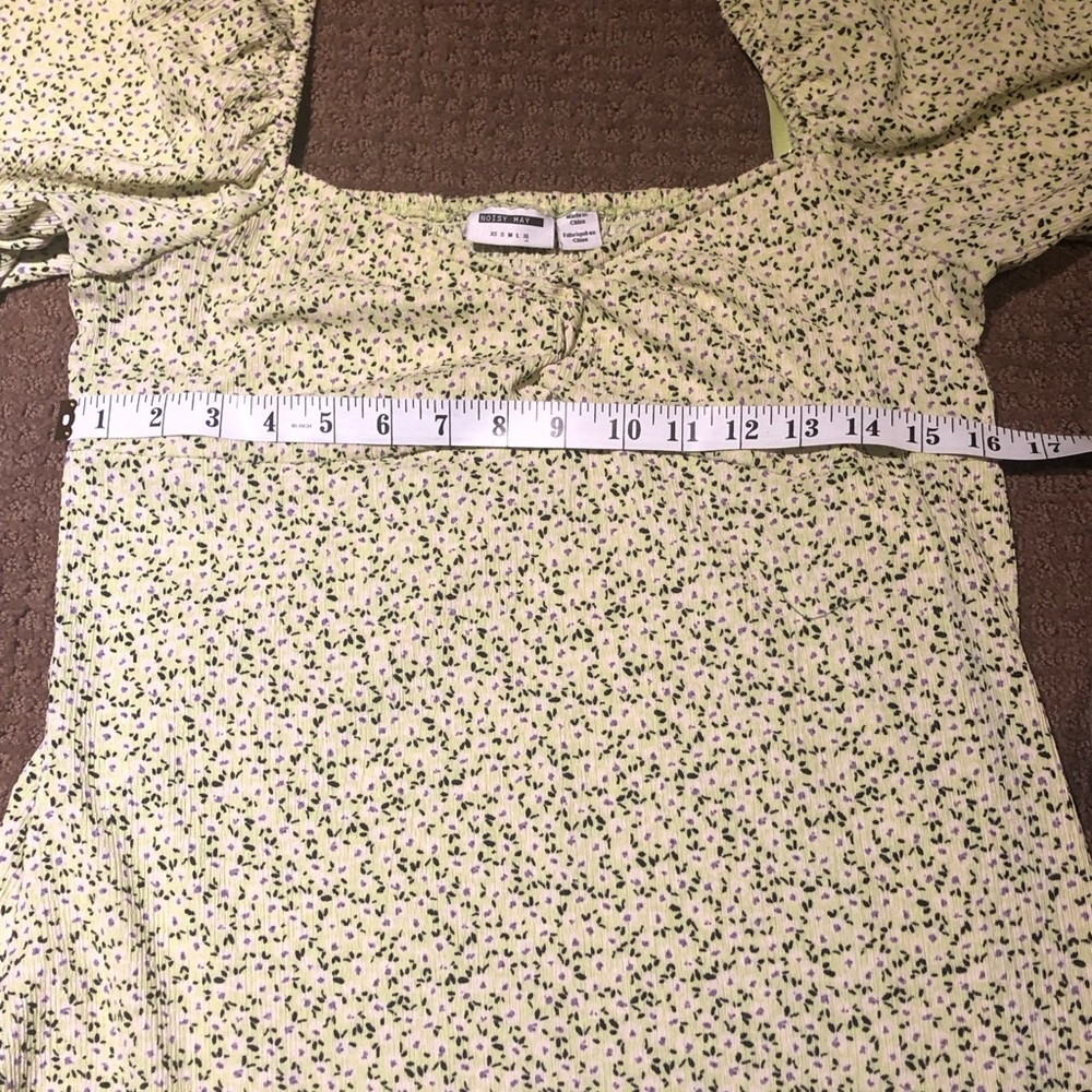 ✨2 for $25✨ Noisy May Green Floral Print Dress - Picture 3 of 5